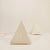 Pair of Spanish table or tabletop lamps from the late 50's. Made in alabaster and in pyramid shape, these lamps evoke the...