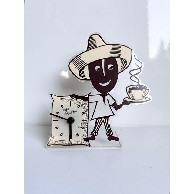 Cafés Mama Same Pop Art Advertising Table Clock / Table Display, Spain, 1990s For Sale - Image 16 of 17