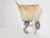 1940s French Tulip and Fish Wall Sconce in Chrome and Peach Marbled Glass, 1940s For Sale - Image 5 of 11