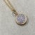 Created in 18 karat yellow gold 10 mm size charm Diamonds 0.30 ct approx April birthstone Chain sold separately...