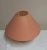 Vintage German Table Lamp with Handmade Ceramic Base from Thoms and Original Salmon-Colored Fabric Shade, 1980s For Sale - Image 6 of 10