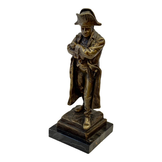 Fine 19th Century Bronze Figure of Napoleon Signed O. Hertel For Sale