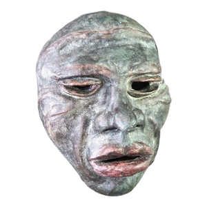 Mid Century Modern Terra Cotta Mask of a Tribal Man C1997
