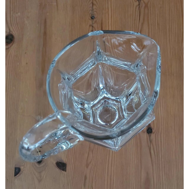 Classic, elegant water pitcher, 6 sided.