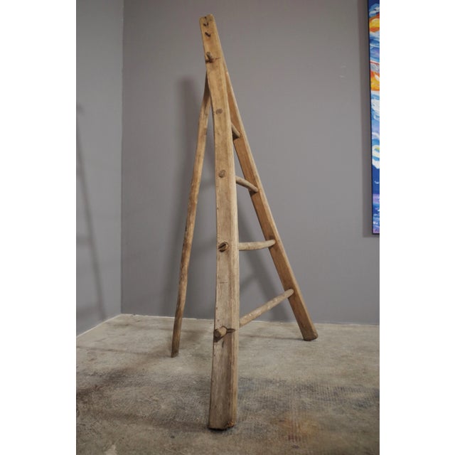 Fir & Beech Wood Ladder For Sale - Image 12 of 14