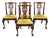 Early 20th Century John Stuart Chippendale Carved Mahogany Ball and Claw Dining Chairs - Set of 4 For Sale