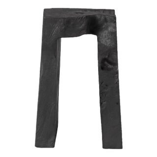 Organic Modern Sculptured Teak Accent Table For Sale