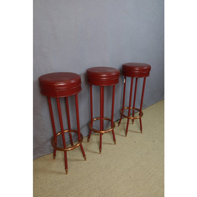 Vintage Bar Stools, 1970s, Set of 3 For Sale - Image 3 of 10