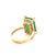 Metal Natural Emerald Diamond Ring 14k Gold 4.37 TCW GIA Certified For Sale - Image 7 of 15