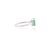 Green Genuine Oval Cut Emerald Solitaire Ring With Diamond in 14k White Gold For Sale - Image 8 of 13