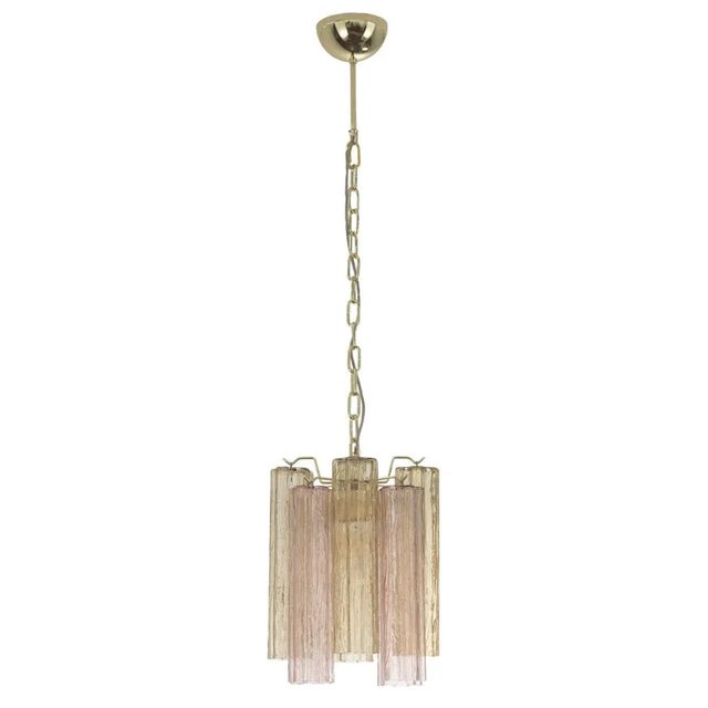 Tronchi Ceiling Lamp in Smoked and Pink Murano Glass, 1990s For Sale - Image 12 of 12