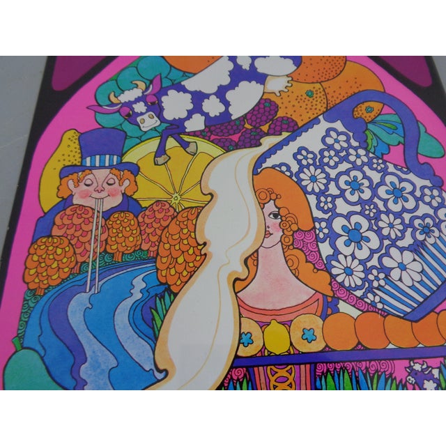 Psychedelic JRM Tinprint Metal Picture by Ivan Ripley, 1960s For Sale - Image 12 of 18