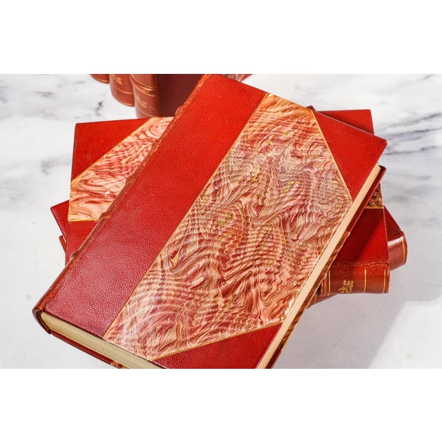 Wonderful Collection 10 Volume Bailey's Magazine of Sports & Pastimes Antique Red Leather Spine Books English Country Equestrian Horse For Sale In New York - Image 6 of 13