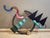Mid-Century Modern Vintage 1996 Large Curtis Jeré Signed and Dated Postmodern Memphis Style Mixed Media Wall Sculpture - 45" For Sale - Image 3 of 14