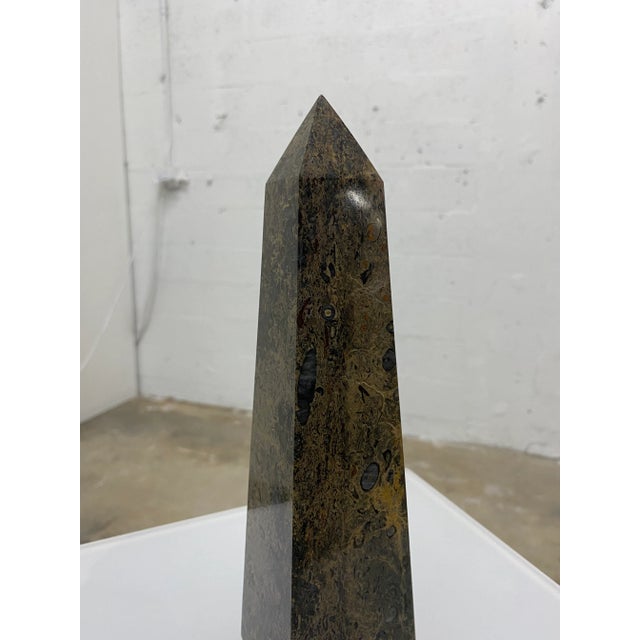 Mid-Century Marble Obelisk For Sale - Image 9 of 12