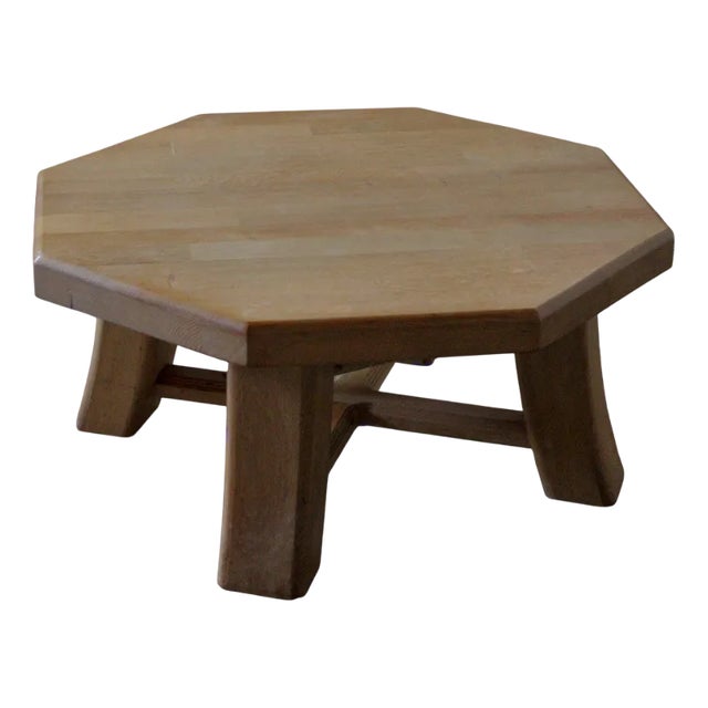 Blonde Oak Coffee Table Table, Belgium, 1970s For Sale