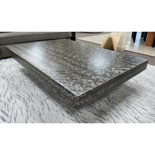 Large Brutalist Metal Coffee Table For Sale In Miami - Image 6 of 15