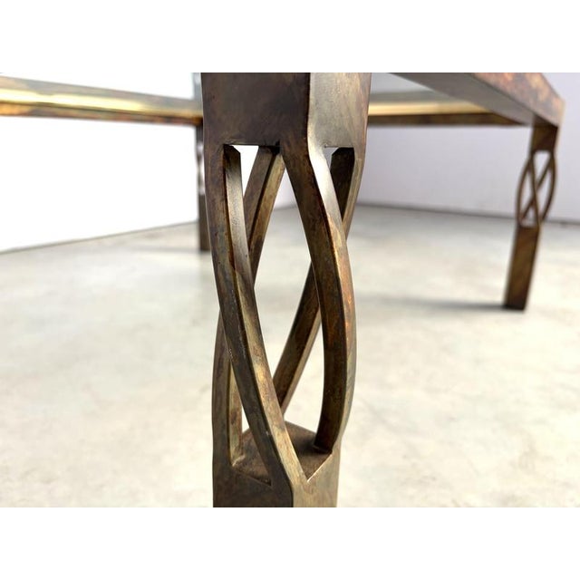 Vintage Steel Coffee Table, 1980s For Sale - Image 4 of 13