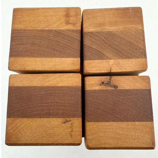 1970s Vintage Scandinavian Wooden Puzzle Sculpture Rabbit Cube Attributed to Gunnar Kanevad, 1970s For Sale - Image 5 of 8