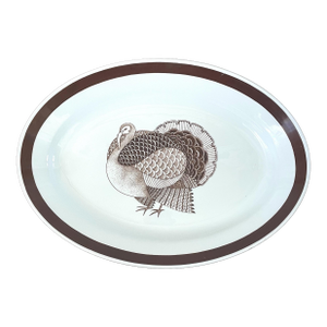 Vintage Arabia Finland Oval Turkey Serving Plate Platter, 18 1/4”. Thanksgiving