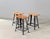 Industrial Factory Stools from Rowac, 1920s, Set of 3 For Sale - Image 17 of 17
