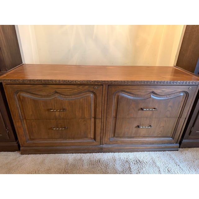 Vintage Complete Mid-Century Romweber Viking Oak Home Office Suite For Sale - Image 15 of 16
