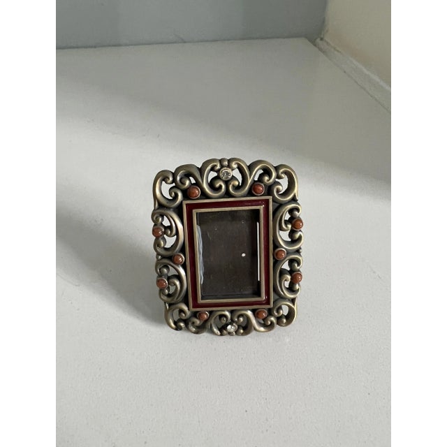 Mid 20th Century Mid 20th Century Jay Strongwater Desk or Bedside Picture Frame For Sale - Image 5 of 6