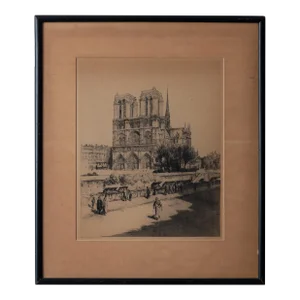 Henri Le Riche - Notre Dame Etching, C.1880