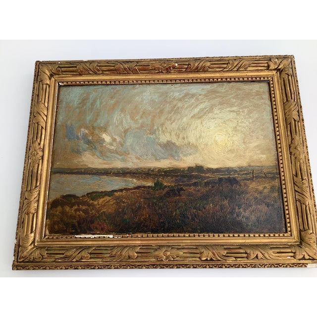 1920s Original Landscape Oil Painting by French Artist Emile-Rene Menard, Signed For Sale In Dallas - Image 6 of 7