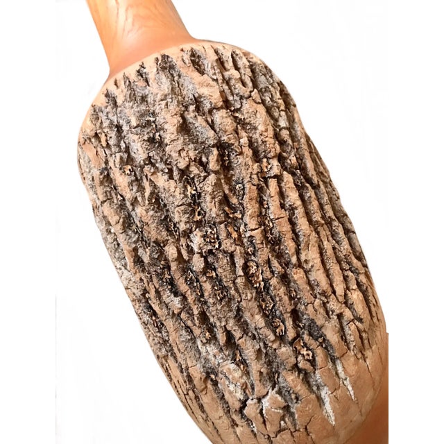 1970s Hand Turned Mid Century Modern Wood Artisan Vase For Sale In Cleveland - Image 6 of 10