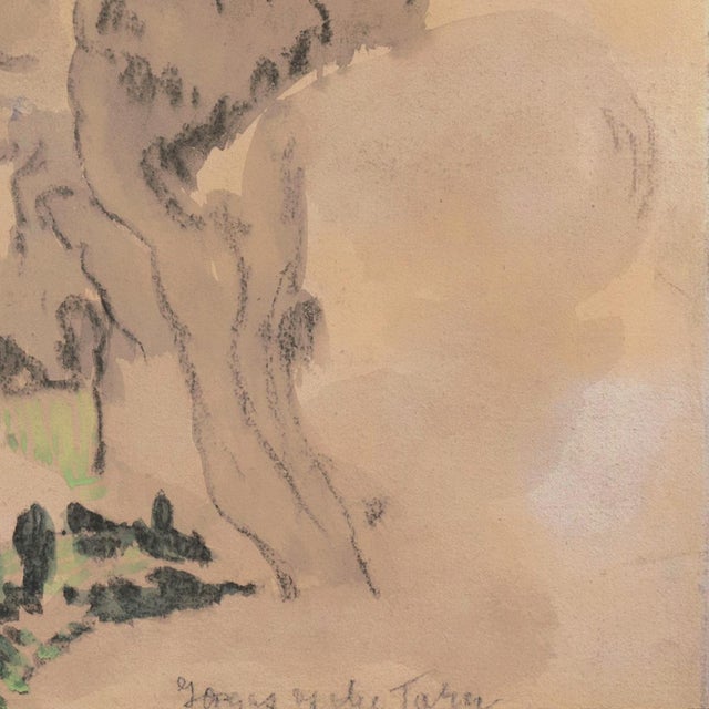 Paper 'Gorges of the Tarn, France' by Arthur B. Davies, New York Armory, Ashcan School, Art Students League, Chicago, New York Museum of Modern Art For Sale - Image 7 of 9