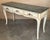 20th Century French White Painted Table Console With Green Marble Top For Sale - Image 9 of 16