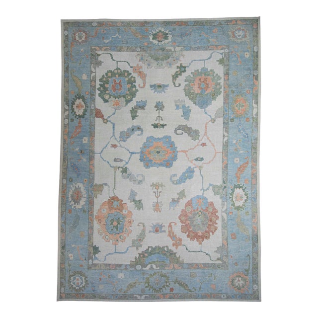 Turkish Oushak Rug 12'11" x 18'3" #20403 For Sale