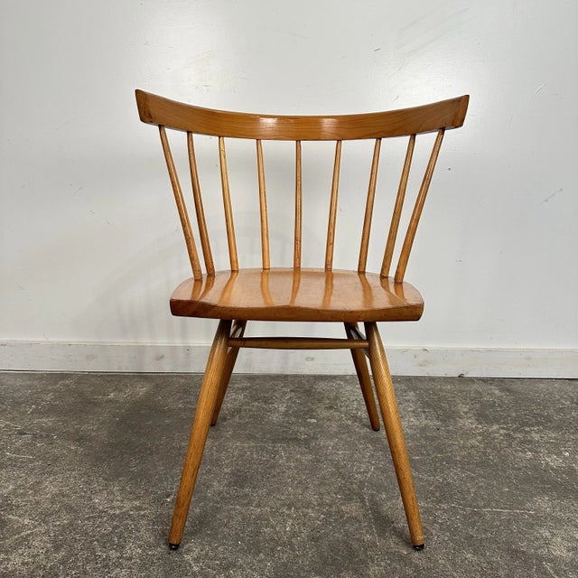 Mid century modern George Nakashima the N19 straight back chair in birch for possibly pre Knoll. this wonderful design...