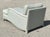 Sky Blue Vintage Contrast Welt Chaise Lounge For Sale - Image 8 of 12