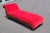 Art Deco Antique Art Deco Red Velvet Chaise Lounge Sofa For Sale - Image 3 of 17