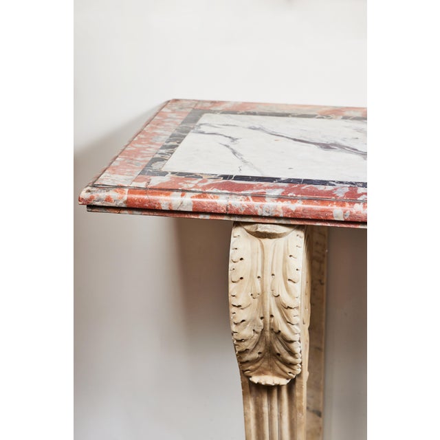 Late 19th Century Antique, Solid Marble Console Table For Sale - Image 5 of 9