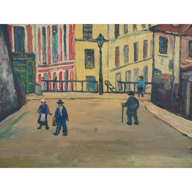 Elisée Maclet, In the Streets of Montmartre, Oil on Panel, Framed For Sale - Image 4 of 10