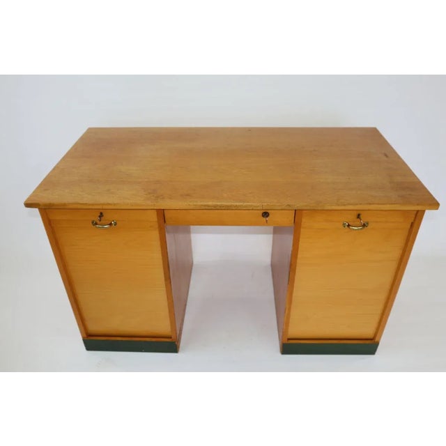Mid-Century Wooden Roller Desk, 1960s For Sale - Image 4 of 12