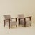 Pair of armchairs by an Italian manufacturer, circa 1940. Featuring sculpted wood frames and rich velvet upholstery, the...