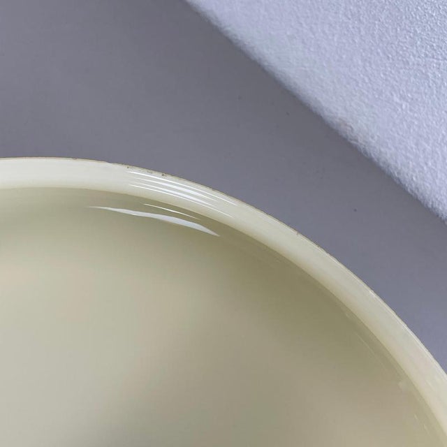 Large Modernist Art Deco Metal Plafoniere Flush Mount, France, 1920s For Sale - Image 17 of 18