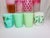 Rare Antique Circa 1930s Art Glass Tumblers Set of 8 For Sale - Image 10 of 11