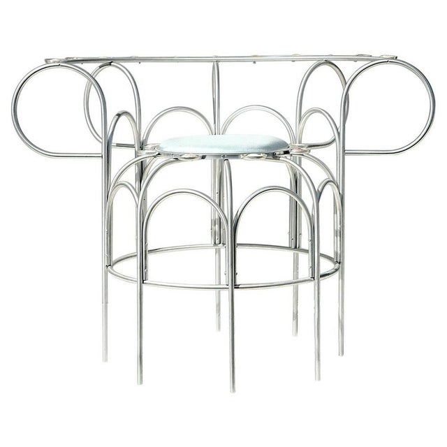 Armchair with the Shells in Metal and Aluminum by Touch with Eyes For Sale - Image 8 of 8
