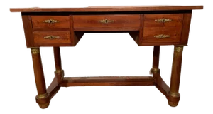 Empire Style Mahogany and Veneer Desk