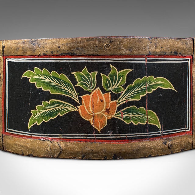 Brown Antique Cheese Wheel Carrier, English, Handpainted Walnut, Dairy Tray, Edwardian For Sale - Image 8 of 10