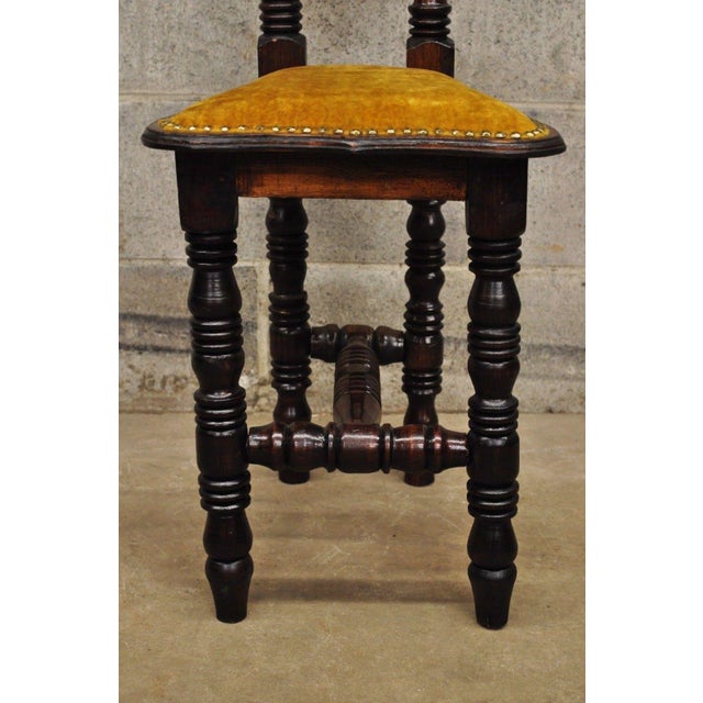 Vintage Spanish Jacobean Renaissance Revival Gothic Gold Hall Prayer