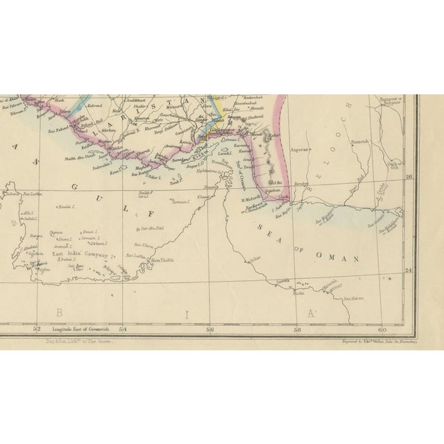 Antique Map by Edward Weller, 1863 For Sale - Image 4 of 9