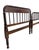 Wood Antique Jenny Lind Spool & Spindle Matching Twin Headboard & Footboard For Sale - Image 7 of 16