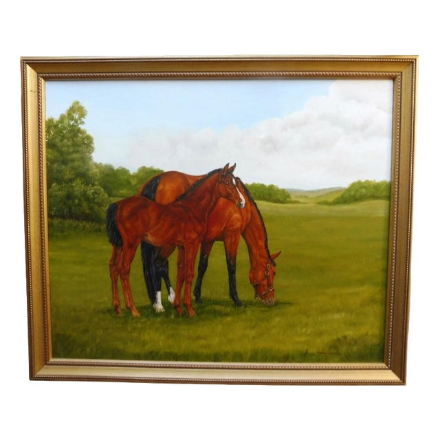 Wendy Cartwright, Mother and Foal, 2009, Oil on Canvas For Sale