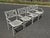 Mid-Century Modern Vintage Aluminum Garden Chair Set of 4 For Sale - Image 3 of 7
